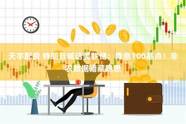天宇配资 特朗普喊话美联储：降息100基点！非农数据暗藏隐患