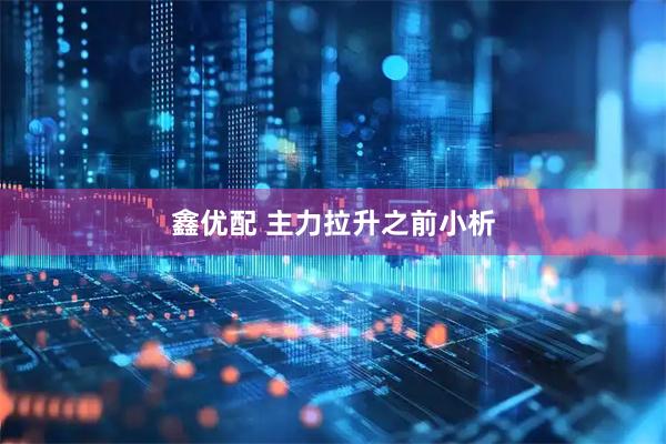 鑫优配 主力拉升之前小析
