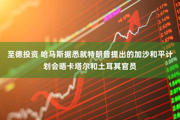 至德投资 哈马斯据悉就特朗普提出的加沙和平计划会晤卡塔尔和土耳其官员