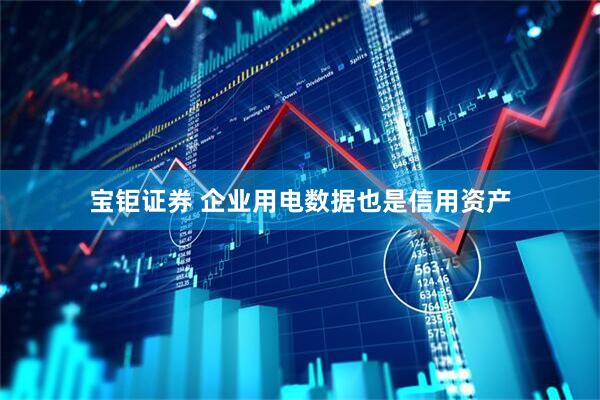 宝钜证券 企业用电数据也是信用资产