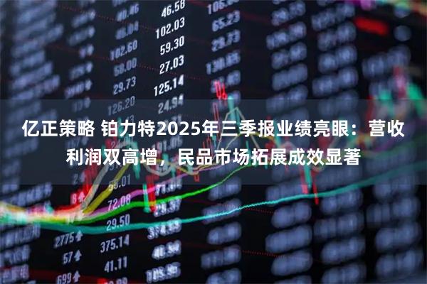 亿正策略 铂力特2025年三季报业绩亮眼：营收利润双高增，民品市场拓展成效显著